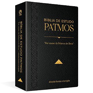 Bíblia de Estudo Patmos Grande Luxo Preta