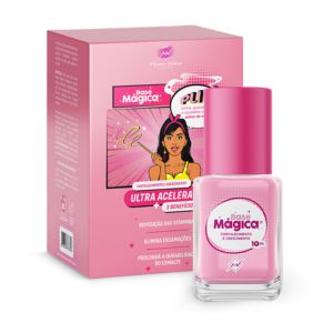 Base Mágica Fortalecedora de Unhas Menina Vaidosa 10ml - Base Bomba