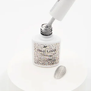 Esmalte Em Gel Refletivo Com Glitter SOAK-OFF UV&LED Diamantado - Real Love