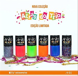 Esmaltes Anita Coleção Atrás do Trio Kit 6 cores