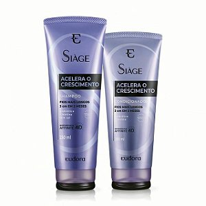 Combo Siàge Acelera Crescimento: Shampoo 250ml + Condicionador 200ml Eudora
