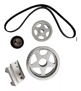 KIT POLIA POLI V PRATA BEEP TURBO