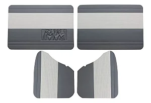 FORRO PORTA FUSCA 66 À 1977 PRIMEIRA LINHA CINZA E BRANCO