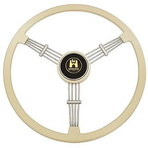 VOLANTE FUSCA SPLIT, OVAL, ALEMÃO 50 À 76 BANJO MARFIM EMPI