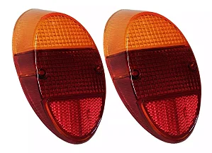 LENTE FUSCA LANTERNA TRASEIRA LOGO BECKER  BICOLOR - PAR FUSKINHA