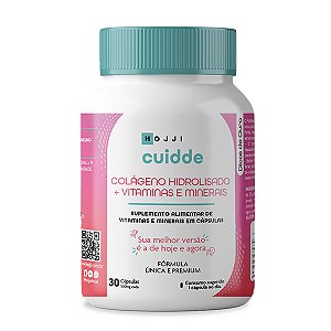 Colágeno Hidrolisado   Vitaminas e Minerais  500mg c/ 30 CPS - CUIDDE