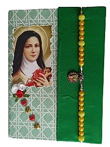 Caderno decorado de Santa Teresinha sortido (feminino)