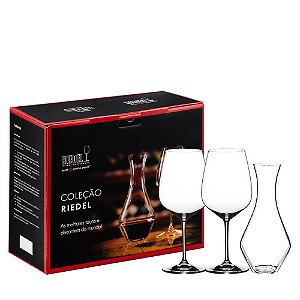 Kit Premium Dia a Dia com 1 Decanter e 2 Taças Riedel