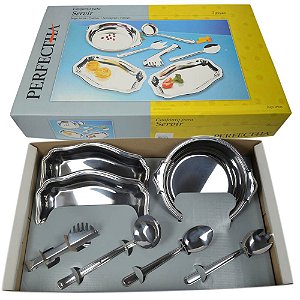 Conjunto para Servir em Aço Inox 7 Peças Zanella