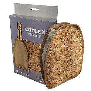 Cooler Térmico Bolsa Térmica Cortiça com Gel Vinho Espumante