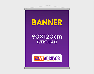 BANNER EM LONA 90X120CM (VERTICAL)