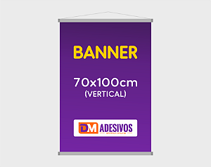 BANNER EM LONA 70X100CM (VERTICAL)