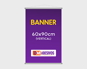 BANNER EM LONA 60X90CM (VERTICAL)