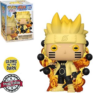 Funko Pop Naruto Shippuden Exclusive - Naruto (Six Path sage) 932 Glow the Dark
