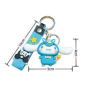 Chaveiro Kuromi de Borracha - Cinnamoroll