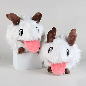 Pelúcia League Of Legends LOL Poro 30cm Branco - PRONTA ENTREGA