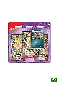 Pokémon TCG - Blister Triplo Megaevolução 2.5 - Heróis Excelsos (PT-BR)