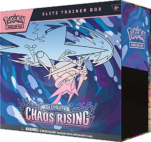 Pokémon TCG - Elite Trainer Box - Megaevolution - Chaos Rising (ING) - Pré-Venda