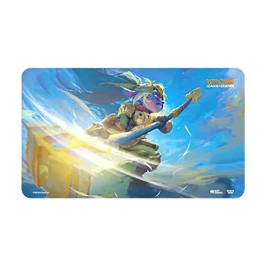 Playmat Riftbound TCG - Unleashed - Poppy, Keep of the Hammer - Pré-Venda