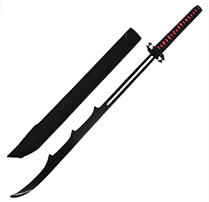 Espada Katana Metal Sem Fio (Zangetsu) - Bleach - Kurosaki Ichigo - Cosplay Coleção