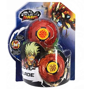 Pião de Batalha Infinity Nado - PlastIc Series - Vermelho - PRONTA ENTREGA