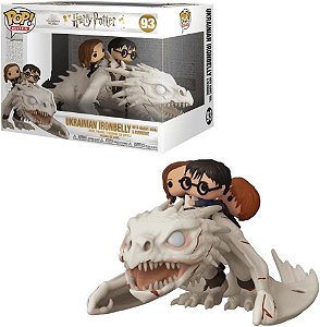 Boneco Funko Pop! Rides Harry Potter - Harry, Rony e Hermione no Dragão #96 - Pronta Entrega