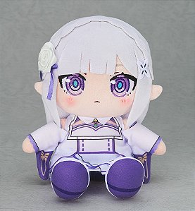 Pelúcia - Re:Zero - Emilia - 17cm (Good Smile Company) - Pronta Entrega