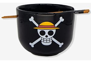Bowl C/Hashi 500ML - One Piece - Luffy - Zonacriativa - Pronta Entrega