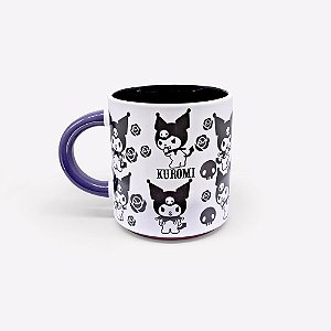 Caneca Grafite Kuromi - Hello Kitty - 500ml - Zonacriativa - Pronta Entrega