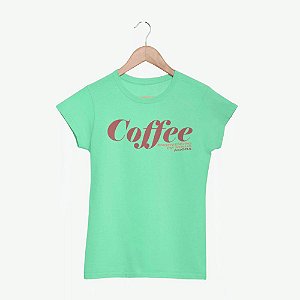 Camiseta Coffee Verde FEMININA