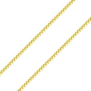 Corrente ouro 18k feminina 40cm 0.7mm veneziana