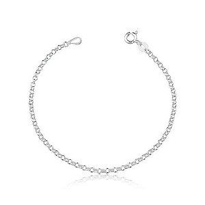 Pulseira feminina de Prata 925 Delicada Elo Português