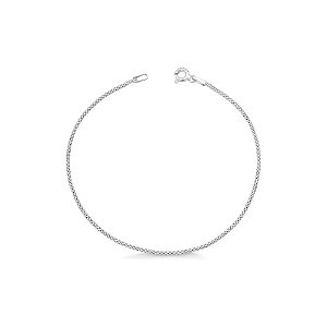 Pulseira Feminina de Prata 925 Pipoca Diamantada