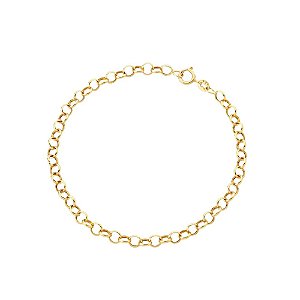 Pulseira Feminina de Ouro 18k Elo Português 2.5mm