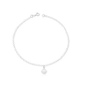 Pulseira Infantil de Prata 925 Concha pendente