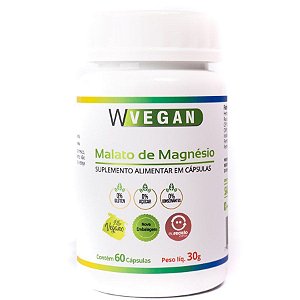 Malato de Magnésio 60 capsulas - WVegan