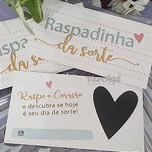 Raspadinha da Sorte | Encanto em Cores - 25 unid. (Pronta-Entrega)