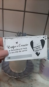 Pacote com 25 unid. Raspadinha da Sorte SEM PREMIO| P&B