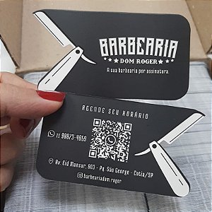 Cartão de Visita | Laminação Fosca + Verniz Localizado - Corte Especial (personalizável)