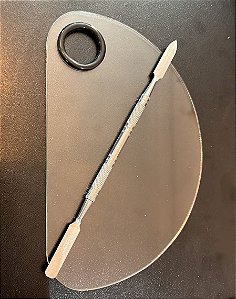 PLACA DE ACRÍLICO PARA BASE + ESPÁTULA