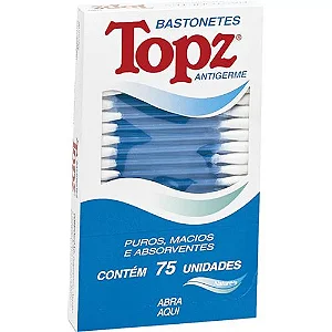 COTONETE ANTIGERME TOPZ C/ 75 UNIDADES