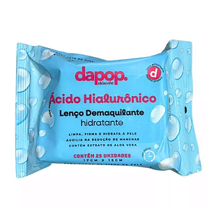 LENÇO DEMAQUILANTE ÁCIDO HIALURÔNICO DAPOP