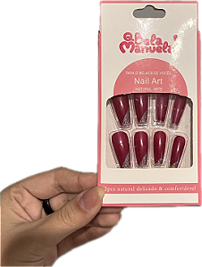 UNHAS POSTIÇAS C/ 12 NAIL ART