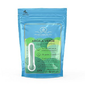 ARGILA VERDE EM PÓ 100G PHALLEBEAUTY