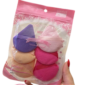KIT COM 6 ESPONJAS TRIÂNGULO