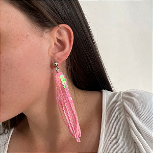 BRINCO DE PAETÊ - ROSA