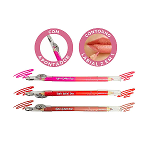 LÁPIS LABIAL DUO HORA DO CHÁ MIA MAKE