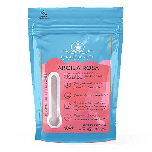 ARGILA ROSA EM PÓ 100G PHALLEBEAUTY