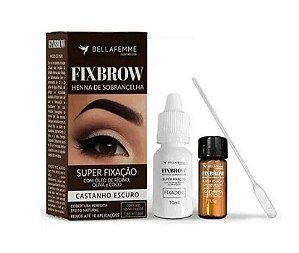 HENNA PARA SOBRANCELHAS BELLAFEMME - CASTANHO ESCURO