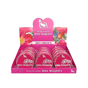 PÓ SOLTO ROSA MOSQUETA ISA BEAUTY MAKEUP